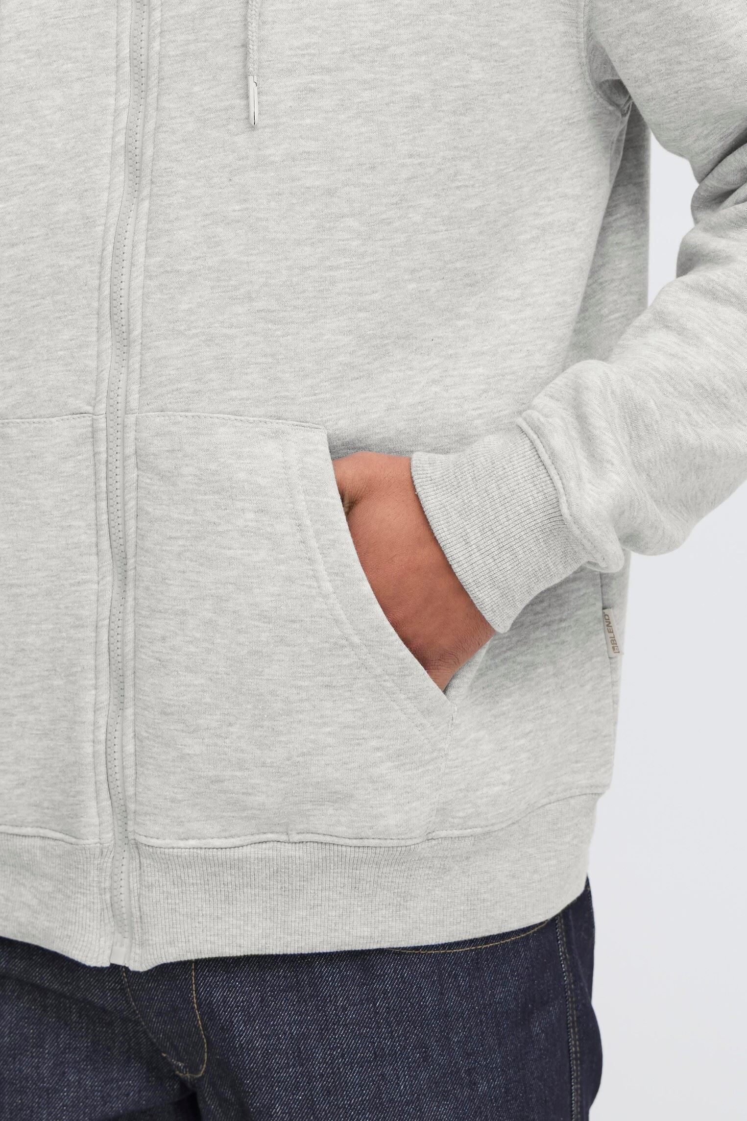 Sweats zippés Bhjuste Sweat homme gris Blend Sweats zippés Bhjuste Sweat homme gris STONE MIX