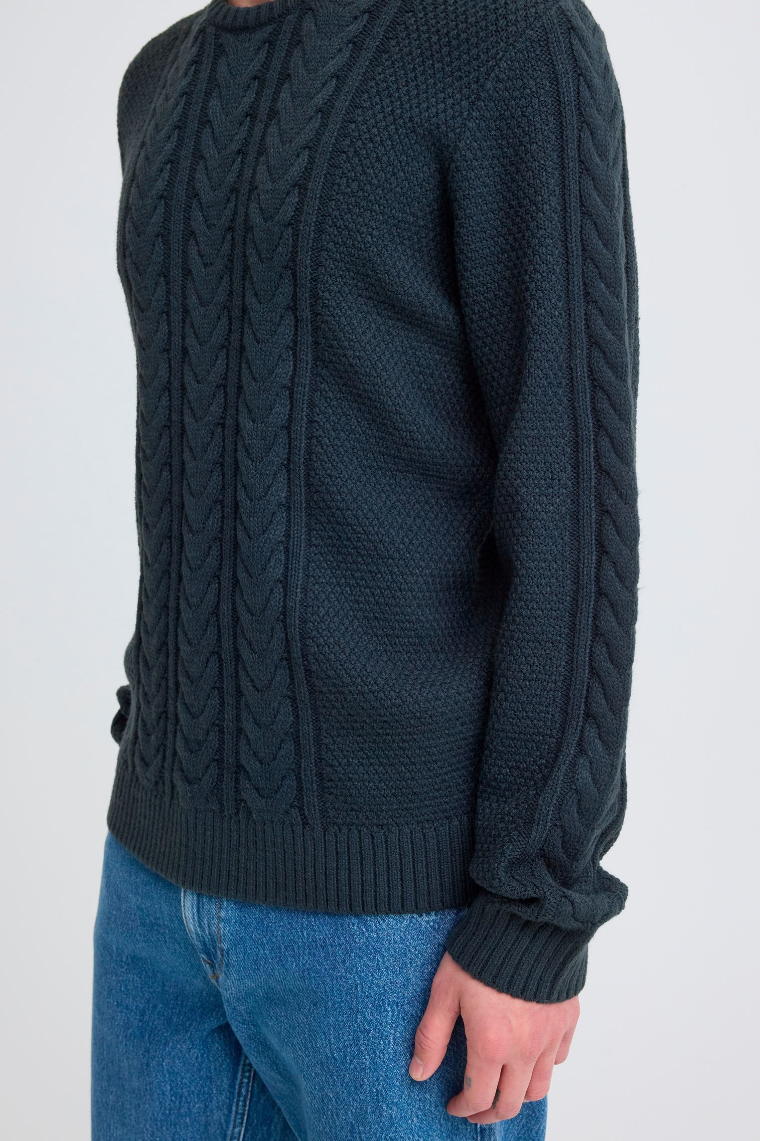 Pulls Bhbasim Crew homme noir Blend Pulls Bhbasim Crew homme noir SALUTE MELANGE