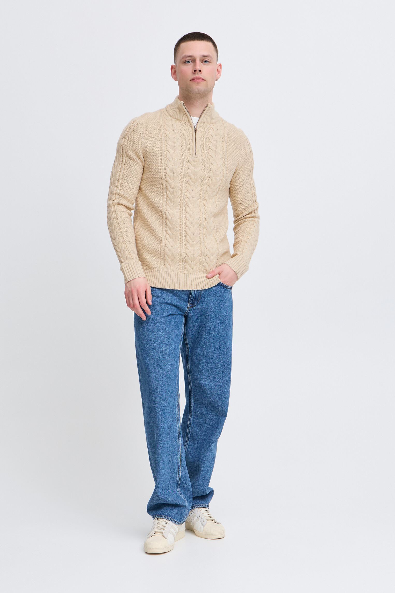 Pulls Bhbasim Halfz homme beige Blend Pulls Bhbasim Halfz homme beige OYSTER GRAY
