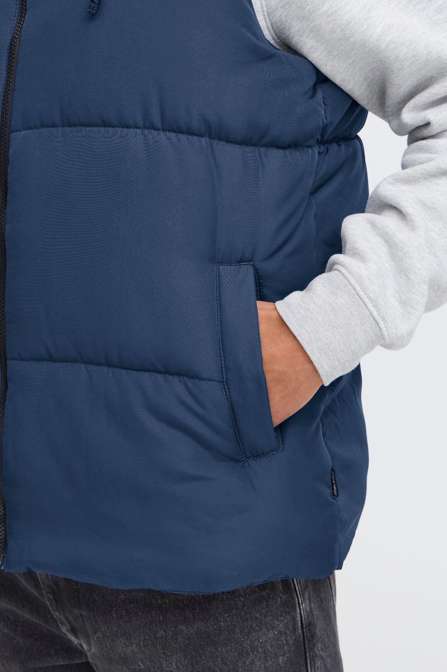 Doudounes sans manches Bhelwin Vest W. Jersey Hood homme bleu Blend Doudounes sans manches Bhelwin Vest W. Jersey Hood homme bleu DRESS BLUES