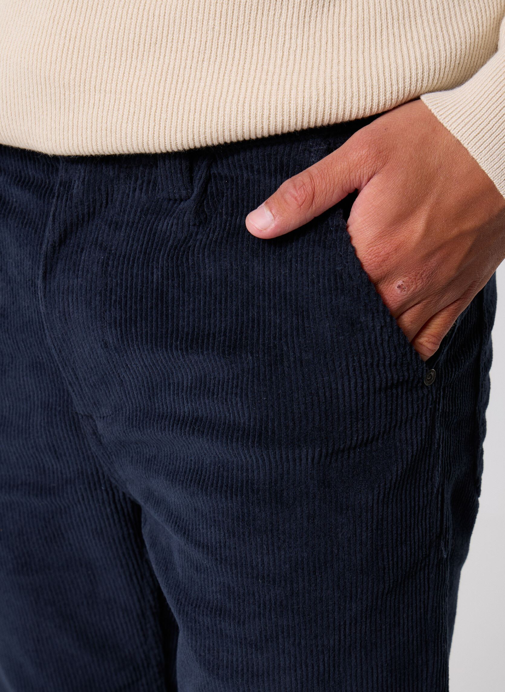 Pantalons droits Bhmaddox-Cord homme bleu Blend Pantalons droits Bhmaddox-Cord homme bleu SALUTE