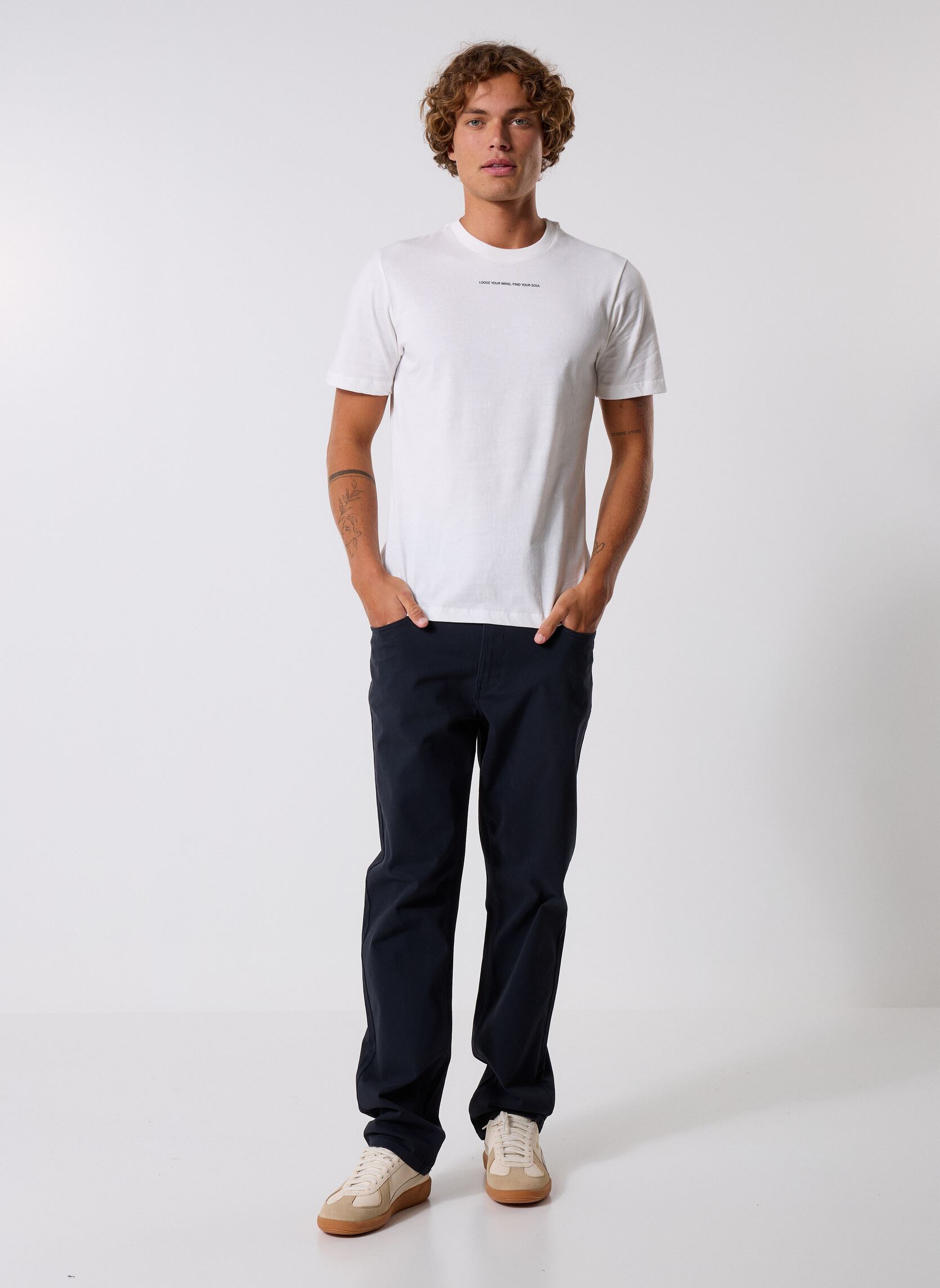 Kurzarm-T-Shirts Bhkimber Tee herren weiß Blend Kurzarm-T-Shirts Bhkimber Tee herren weiß SNOW WHITE