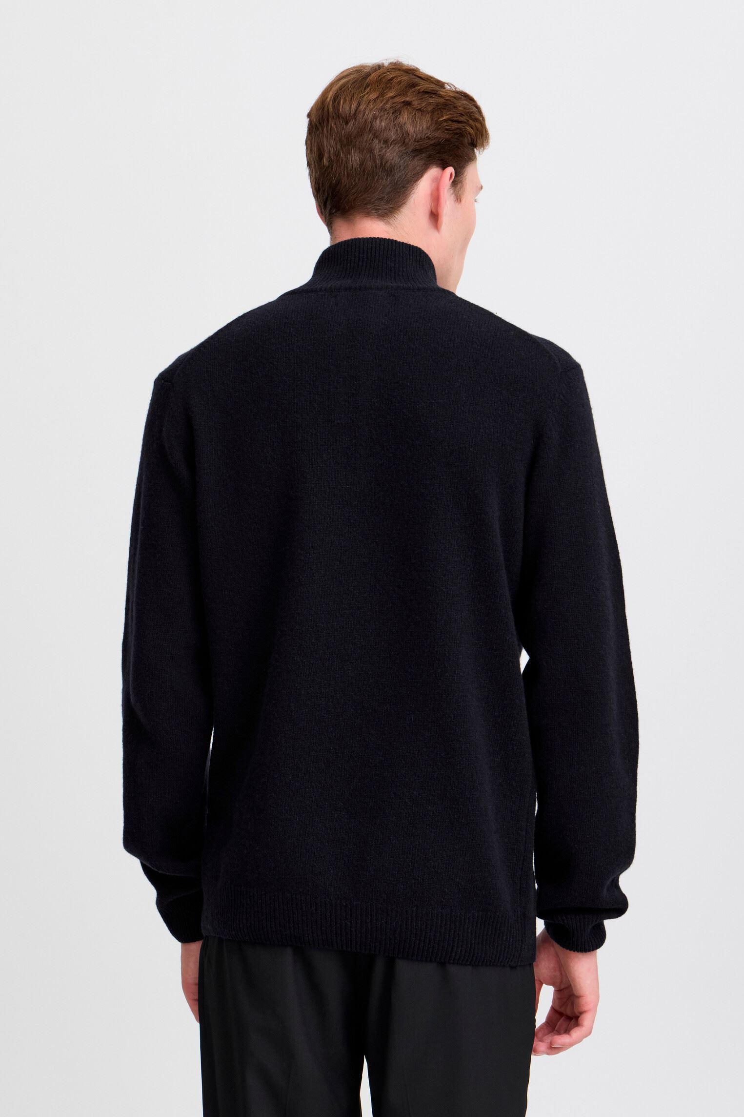 Truien Cfkarl Halfzip Lambswool Knit heren blauw Casual Friday Truien Cfkarl Halfzip Lambswool Knit heren blauw DARK NAVY