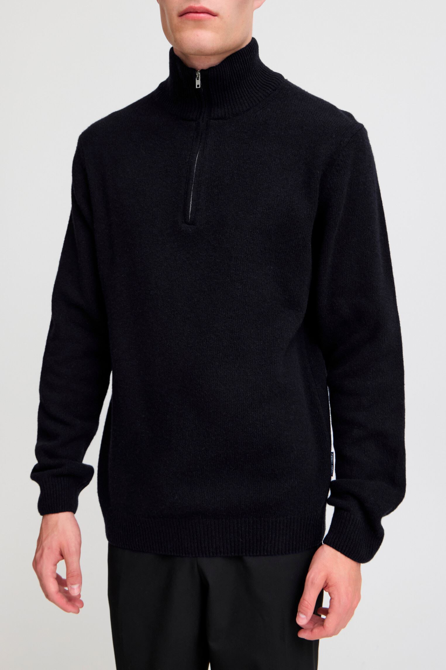 Truien Cfkarl Halfzip Lambswool Knit heren blauw Casual Friday Truien Cfkarl Halfzip Lambswool Knit heren blauw DARK NAVY