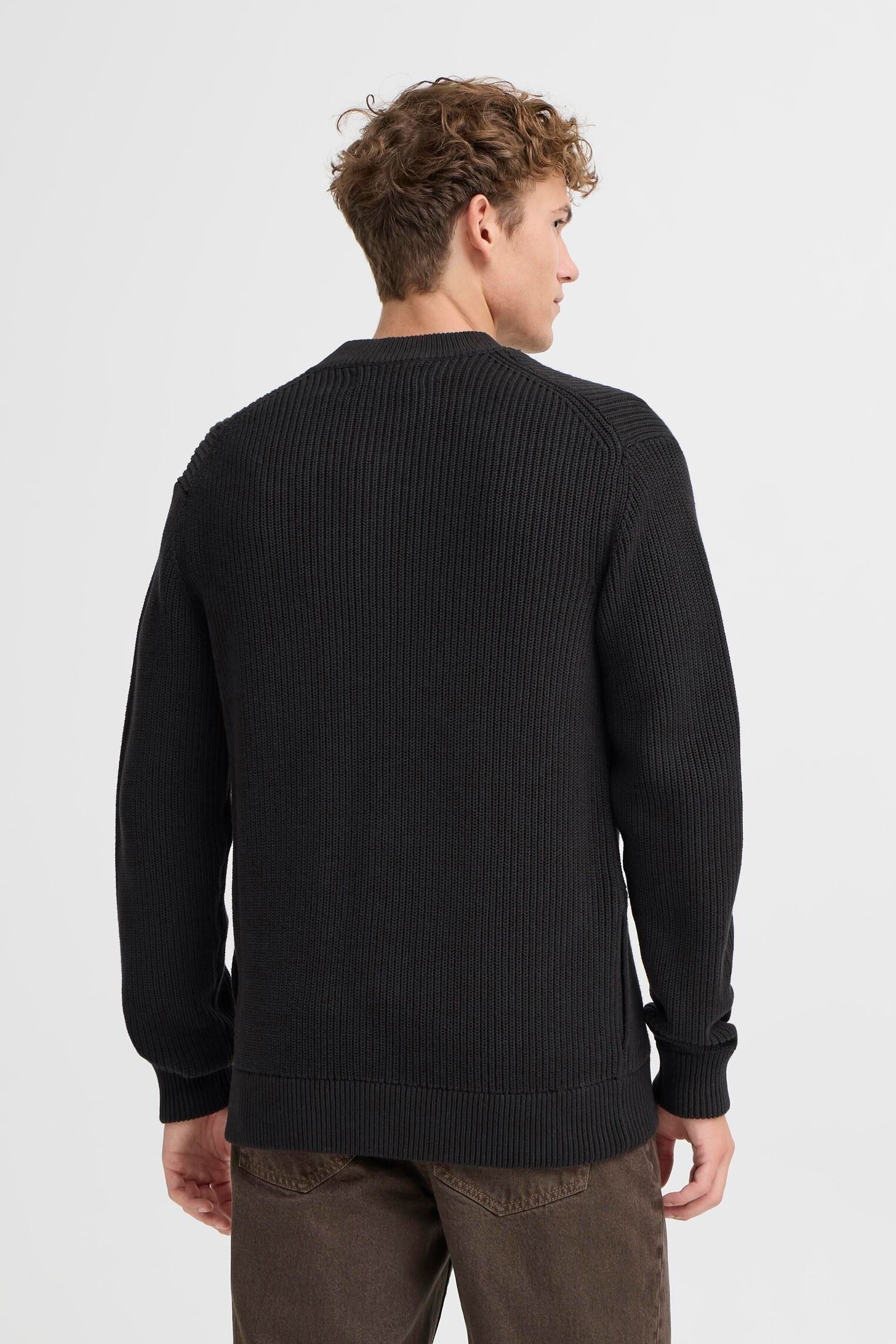 Gilets Cfrodhe Baseball Knit Cardigan homme noir Casual Friday Gilets Cfrodhe Baseball Knit Cardigan homme noir BLACK BEAUTY