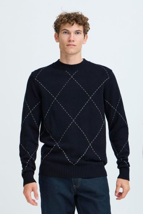 Casual Friday Pulls Cffunck Lambswool Knit homme bleu