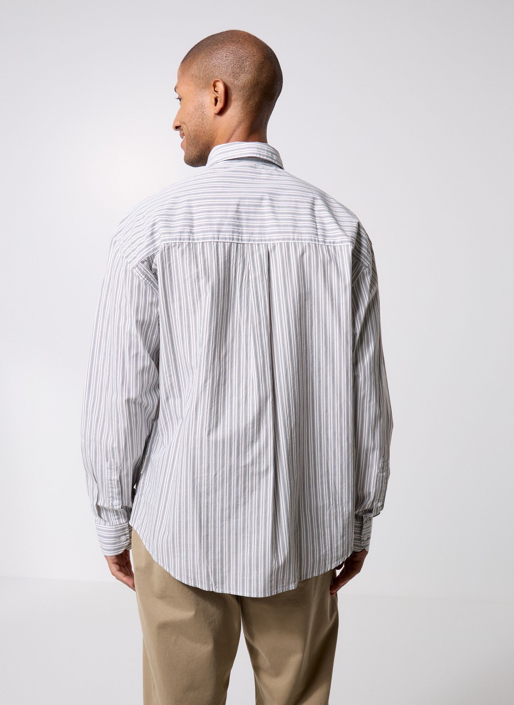 Chemises Cfknud Thin Striped Shirt homme noir Casual Friday Chemises Cfknud Thin Striped Shirt homme noir BLACK IRIS