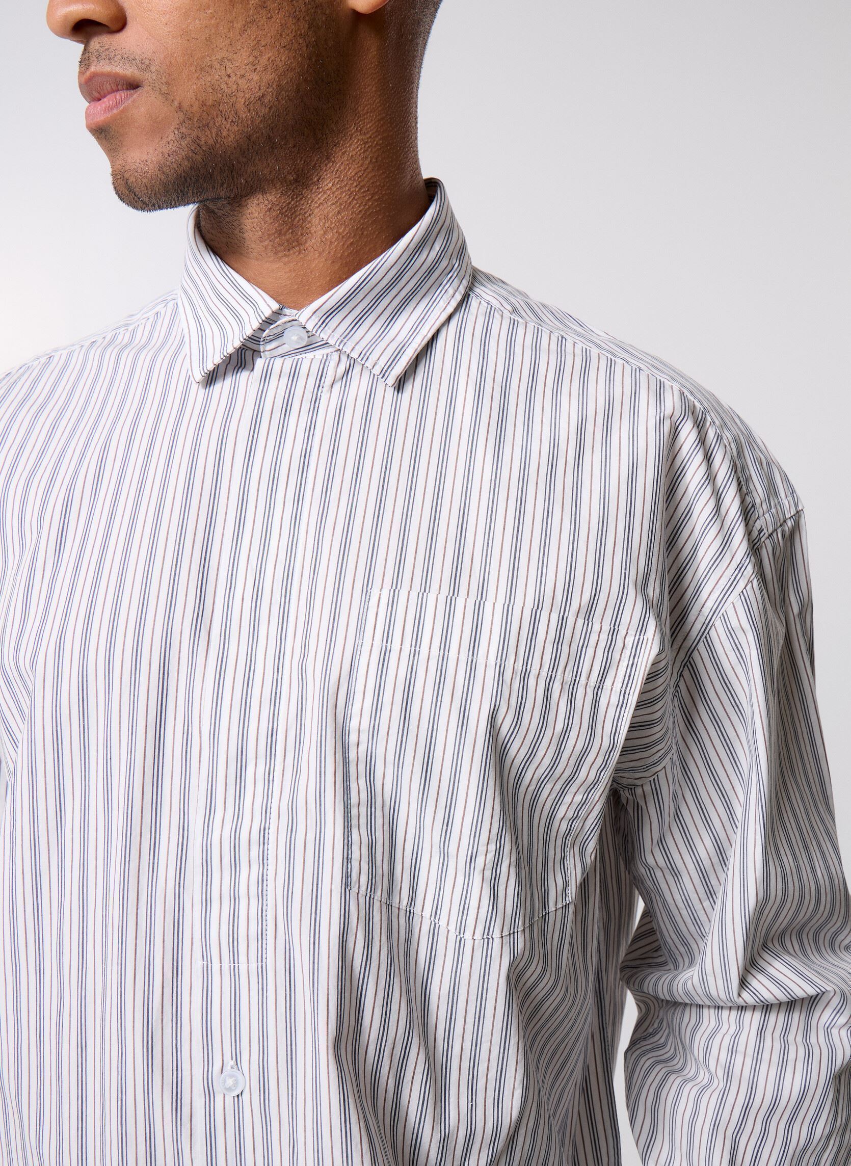 Chemises Cfknud Thin Striped Shirt homme noir Casual Friday Chemises Cfknud Thin Striped Shirt homme noir BLACK IRIS