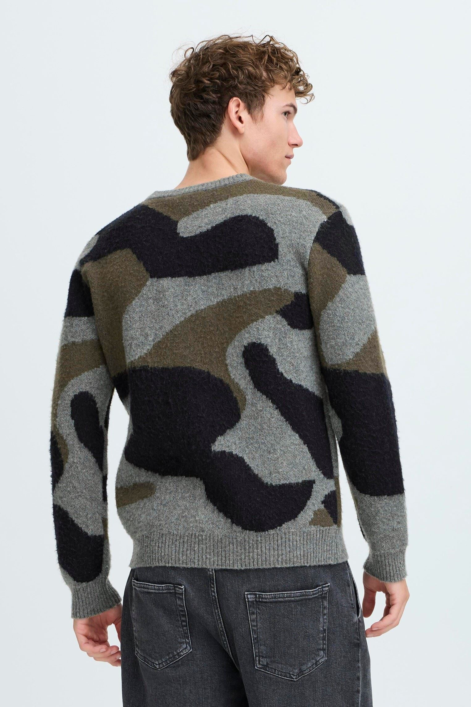 Pulls Cfesko Crew Neck Knit homme gris Casual Friday Pulls Cfesko Crew Neck Knit homme gris CASTLEROCK MELANGE