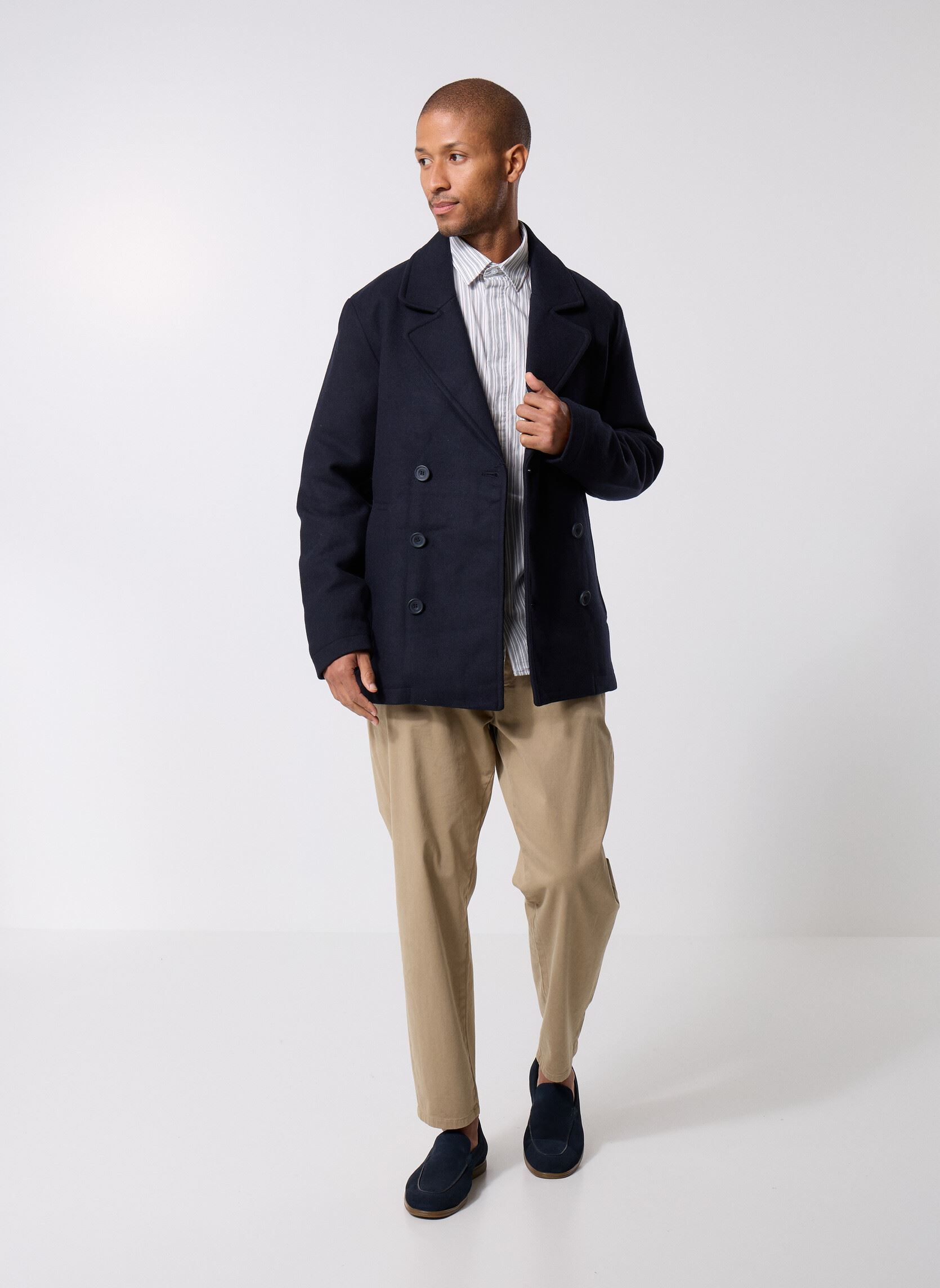Vestes de costume Cfmets Double Breasted Jacket homme bleu Casual Friday Vestes de costume Cfmets Double Breasted Jacket homme bleu DARK NAVY