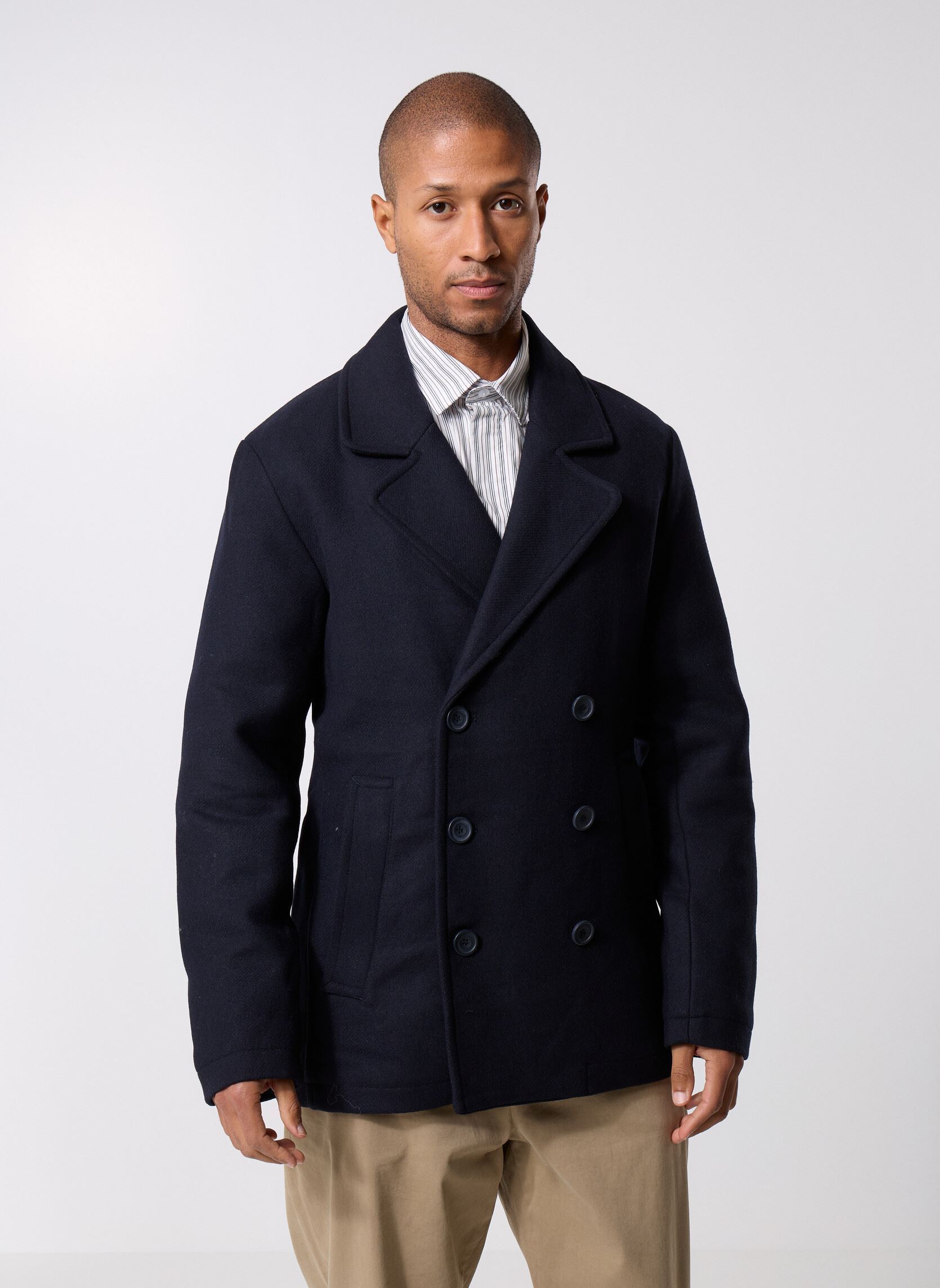Vestes de costume Cfmets Double Breasted Jacket homme bleu Casual Friday Vestes de costume Cfmets Double Breasted Jacket homme bleu DARK NAVY