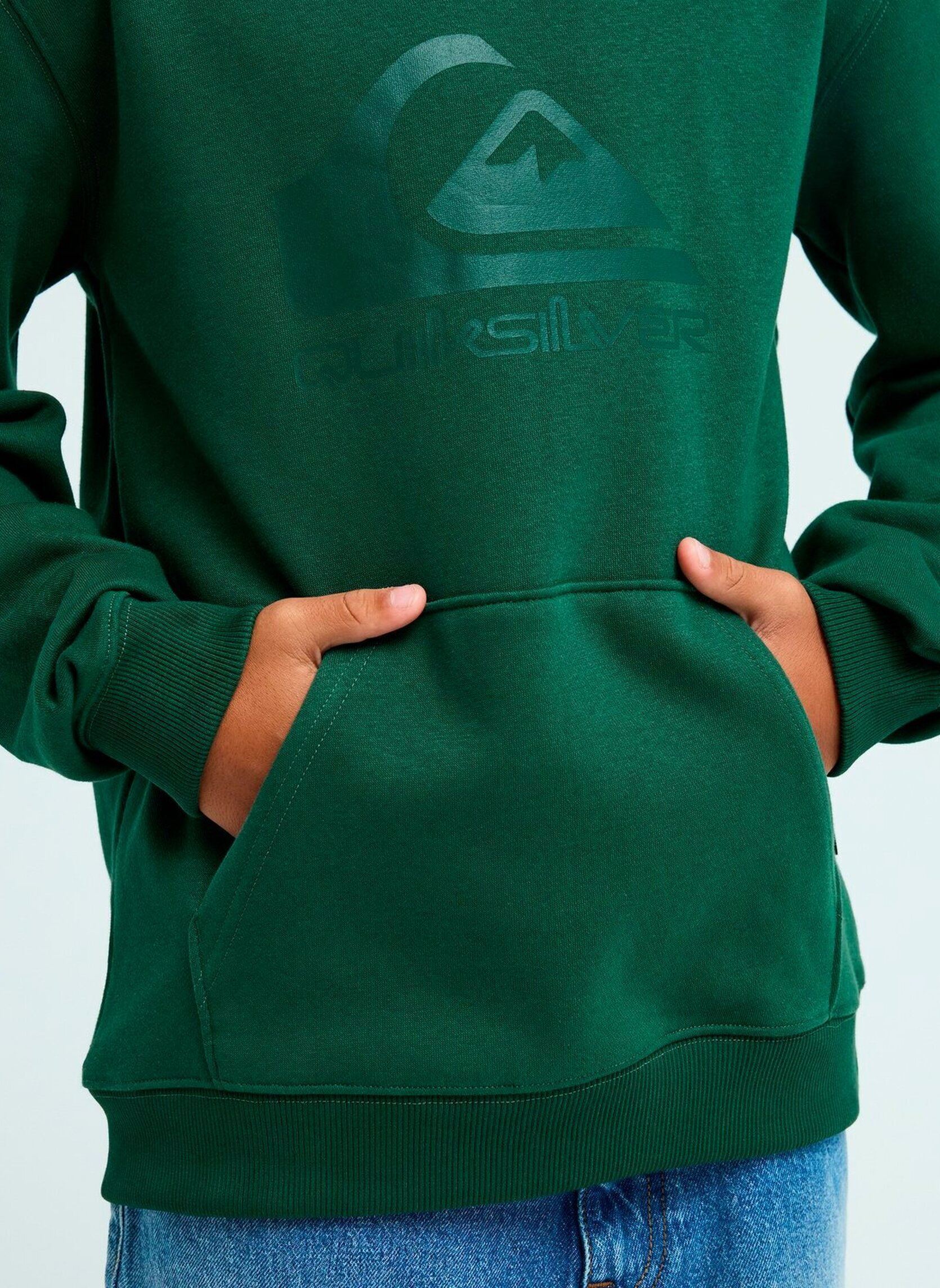 Sweaters met rits Comp Logo Hoodie Youth jongens groen Quiksilver Sweaters met rits Comp Logo Hoodie Youth jongens groen FOREST