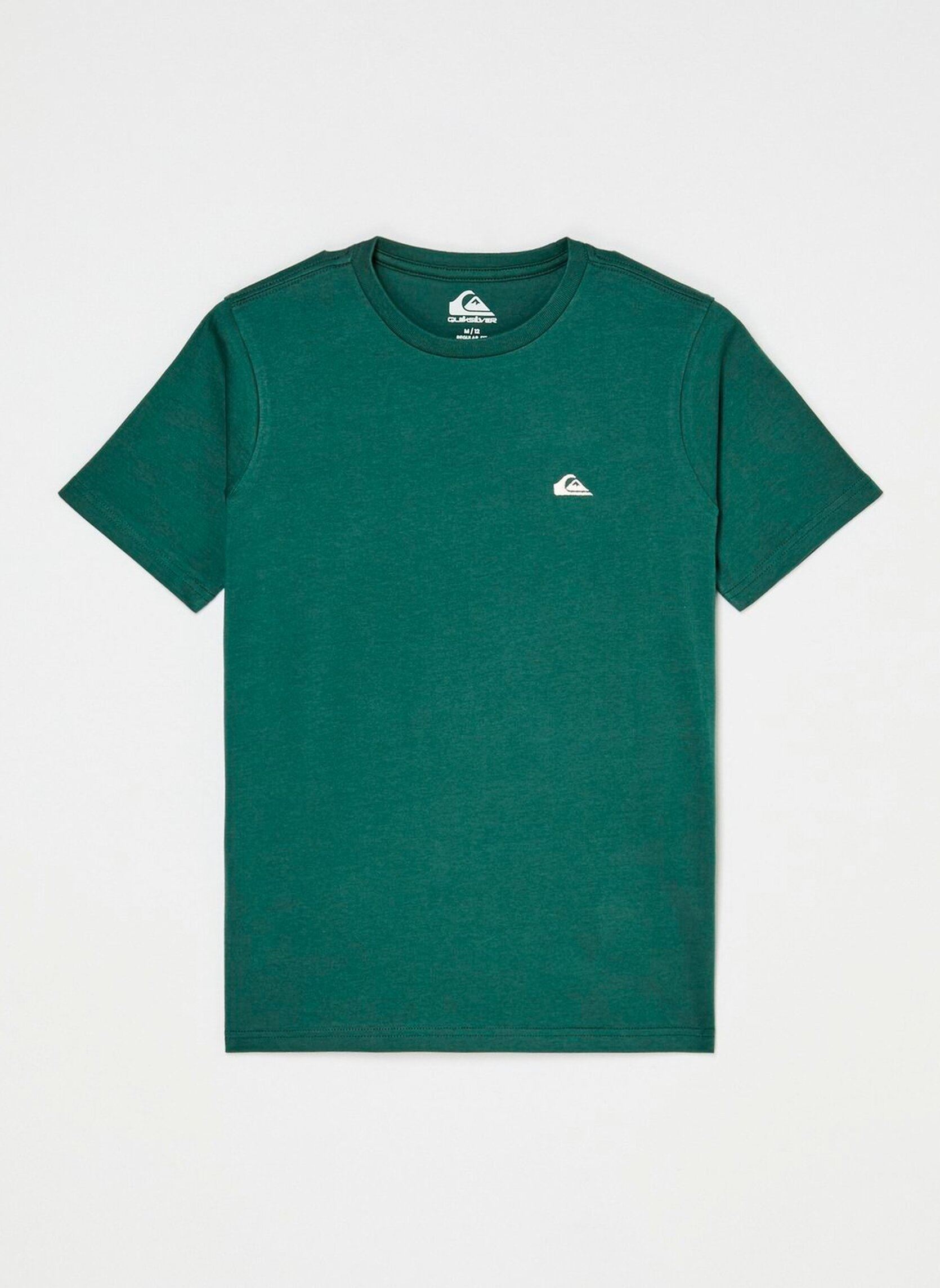 Tee-shirts Basic Ss Tee Youth garçon vert Quiksilver Tee-shirts Basic Ss Tee Youth garçon vert FOREST