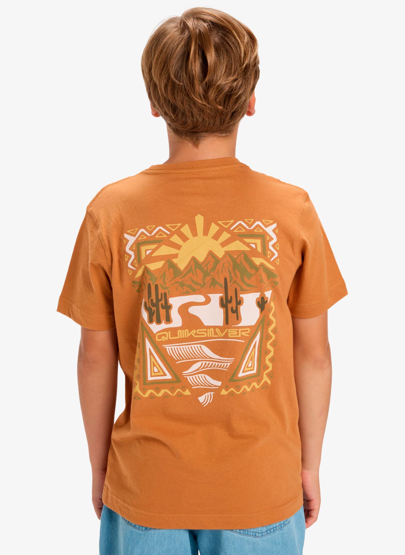 Tee-shirts manches courtes Ev Desert Waves Ss Youth garçon orange Quiksilver Tee-shirts manches courtes Ev Desert Waves Ss Youth garçon orange Almond