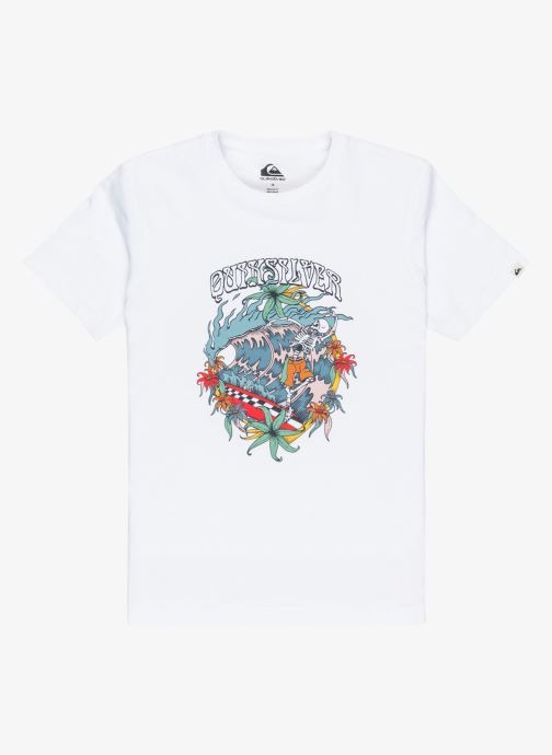 Quiksilver Tee-shirts manches courtes Ev In Waves Ss Youth garçon blanc