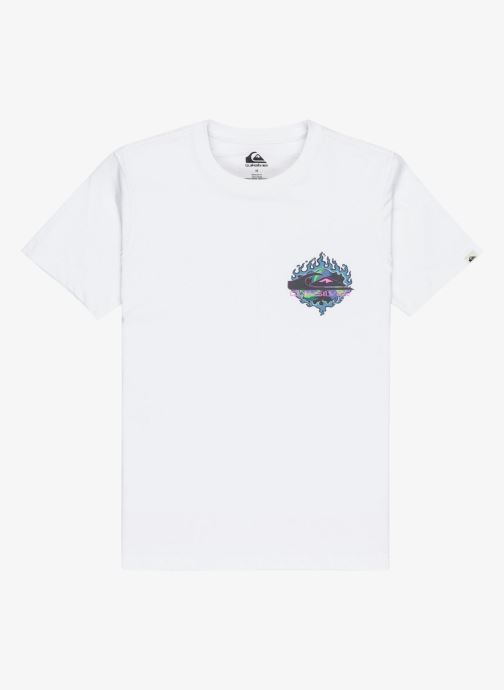 Quiksilver Tee-shirts manches courtes Ev In Flames Ss Youth garçon blanc
