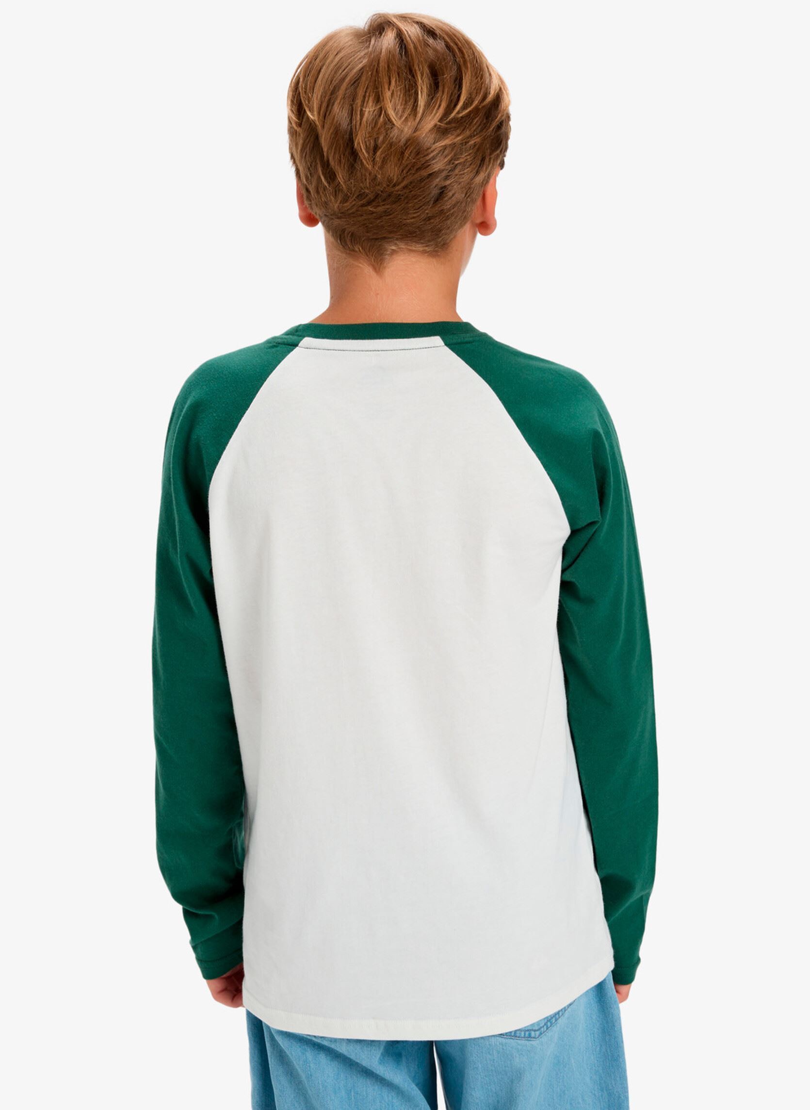 Tee-shirts manches longues Ev Omni Logo Raglan Ls Yth garçon blanc Quiksilver Tee-shirts manches longues Ev Omni Logo Raglan Ls Yth garçon blanc Snow white
