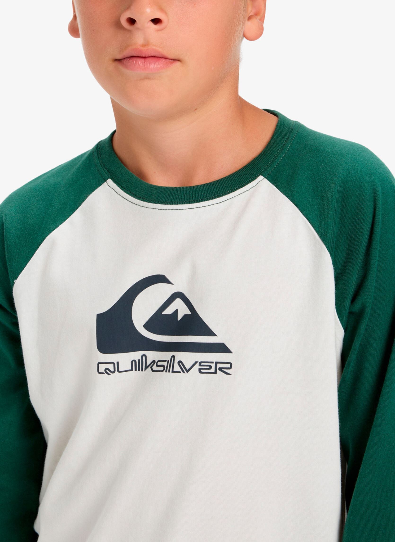 Tee-shirts manches longues Ev Omni Logo Raglan Ls Yth garçon blanc Quiksilver Tee-shirts manches longues Ev Omni Logo Raglan Ls Yth garçon blanc Snow white