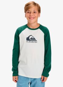 Tee-shirts manches longues Ev Omni Logo Raglan Ls Yth garçon blanc Quiksilver Tee-shirts manches longues Ev Omni Logo Raglan Ls Yth garçon blanc Snow white