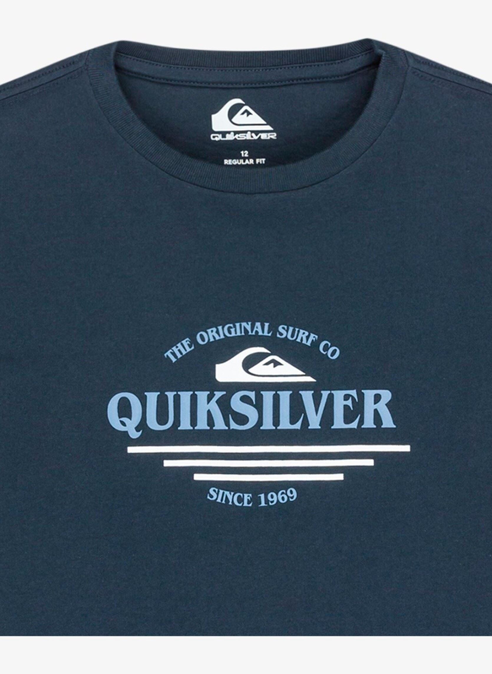 Tee-shirts manches longues Ev Type Line Ls Youth garçon bleu Quiksilver Tee-shirts manches longues Ev Type Line Ls Youth garçon bleu DARK NAVY