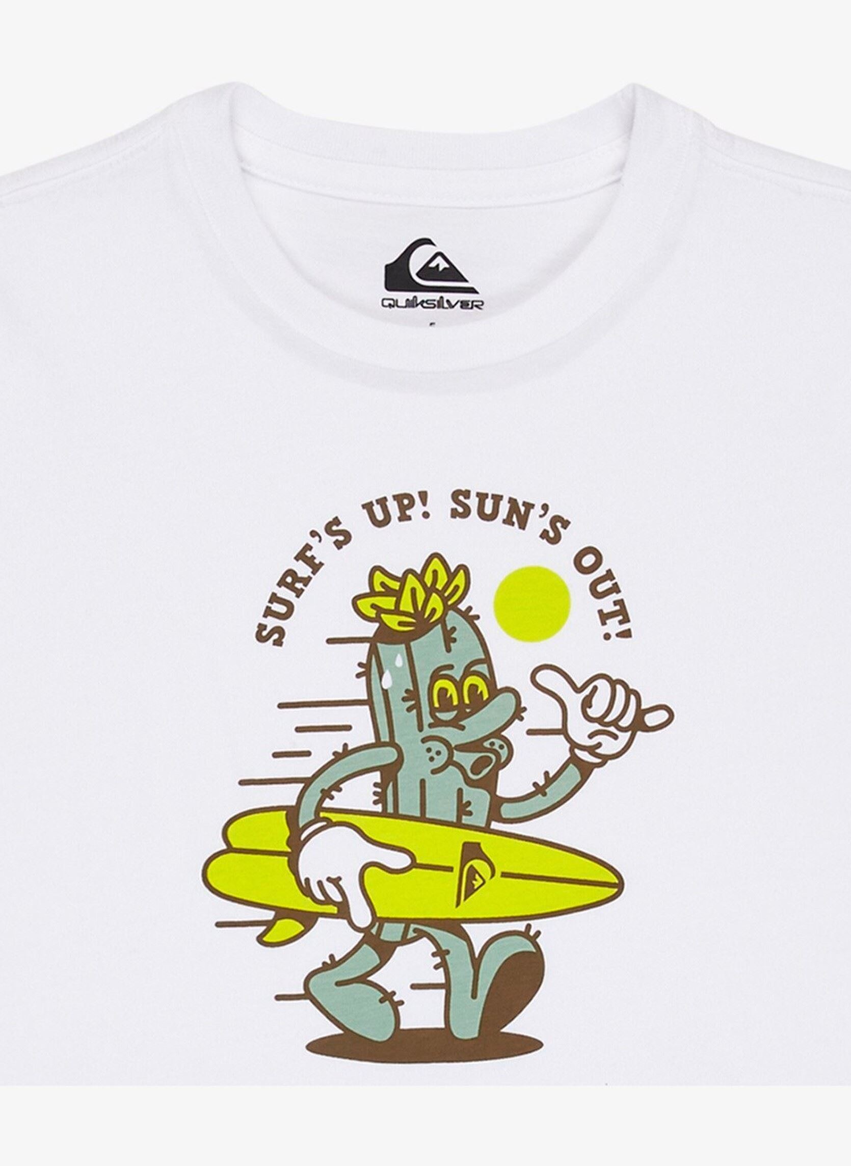 Tee-shirts manches courtes Ev Gone Surfing Ss Boy garçon blanc Quiksilver Tee-shirts manches courtes Ev Gone Surfing Ss Boy garçon blanc White