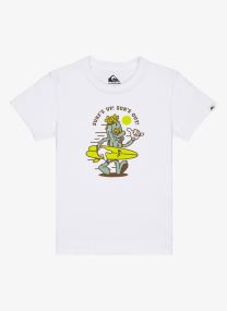 Tee-shirts manches courtes Ev Gone Surfing Ss Boy garçon blanc Quiksilver Tee-shirts manches courtes Ev Gone Surfing Ss Boy garçon blanc White