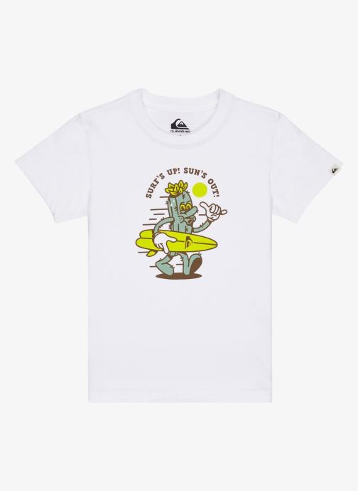 Quiksilver Tee-shirts manches courtes Ev Gone Surfing Ss Boy garçon blanc