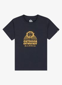 Tee-shirts manches courtes Ev Spot On Ss Boy garçon noir Quiksilver Tee-shirts manches courtes Ev Spot On Ss Boy garçon noir India Ink