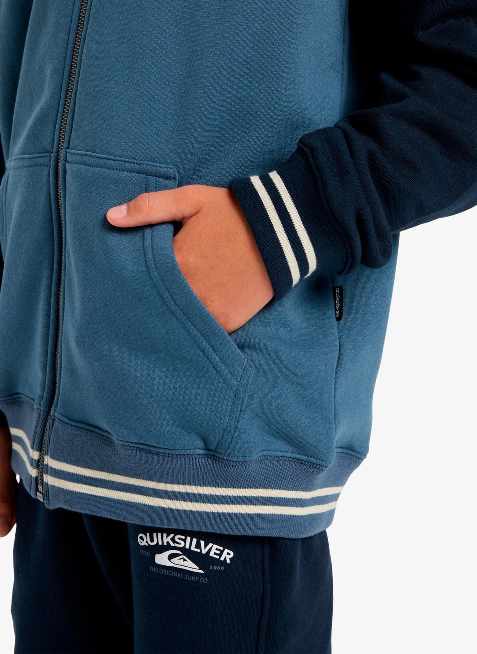 Sweats zippés Knowledge Area Fz Youth EQBFT03949-BND0 garçon bleu Quiksilver Sweats zippés Knowledge Area Fz Youth EQBFT03949-BND0 garçon bleu CHINA BLUE