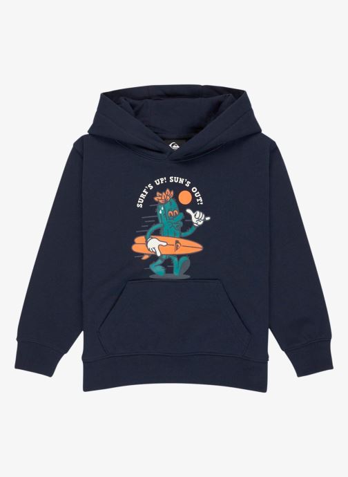 Quiksilver Sweaters met rits Graphic Hoodie Boys jongens blauw
