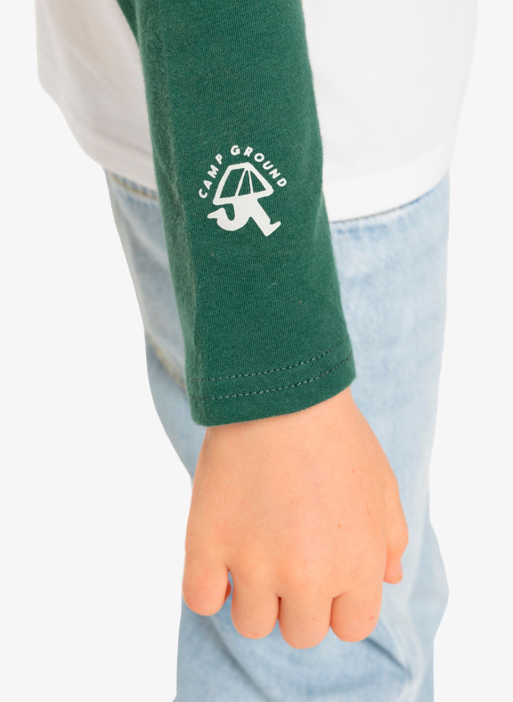 Langarm-T-Shirts Ev Spot On Ls Raglan Boy jungen weiß Quiksilver Langarm-T-Shirts Ev Spot On Ls Raglan Boy jungen weiß Snow white
