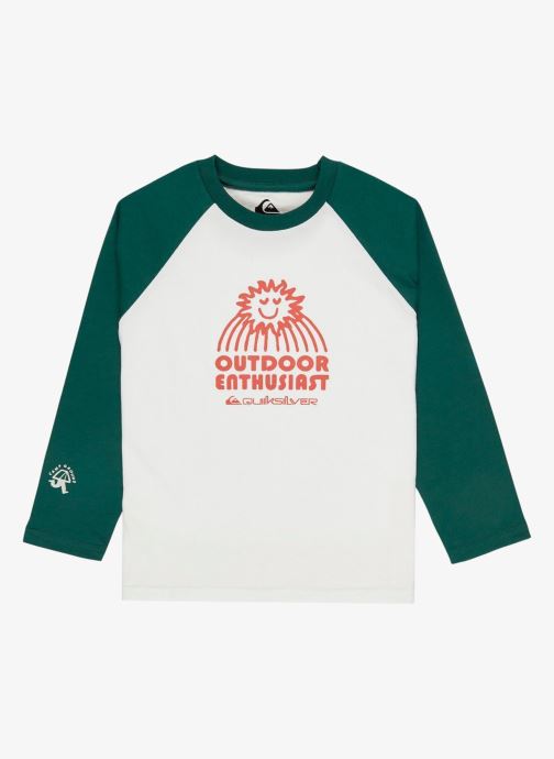 Quiksilver Langarm-T-Shirts Ev Spot On Ls Raglan Boy jungen weiß