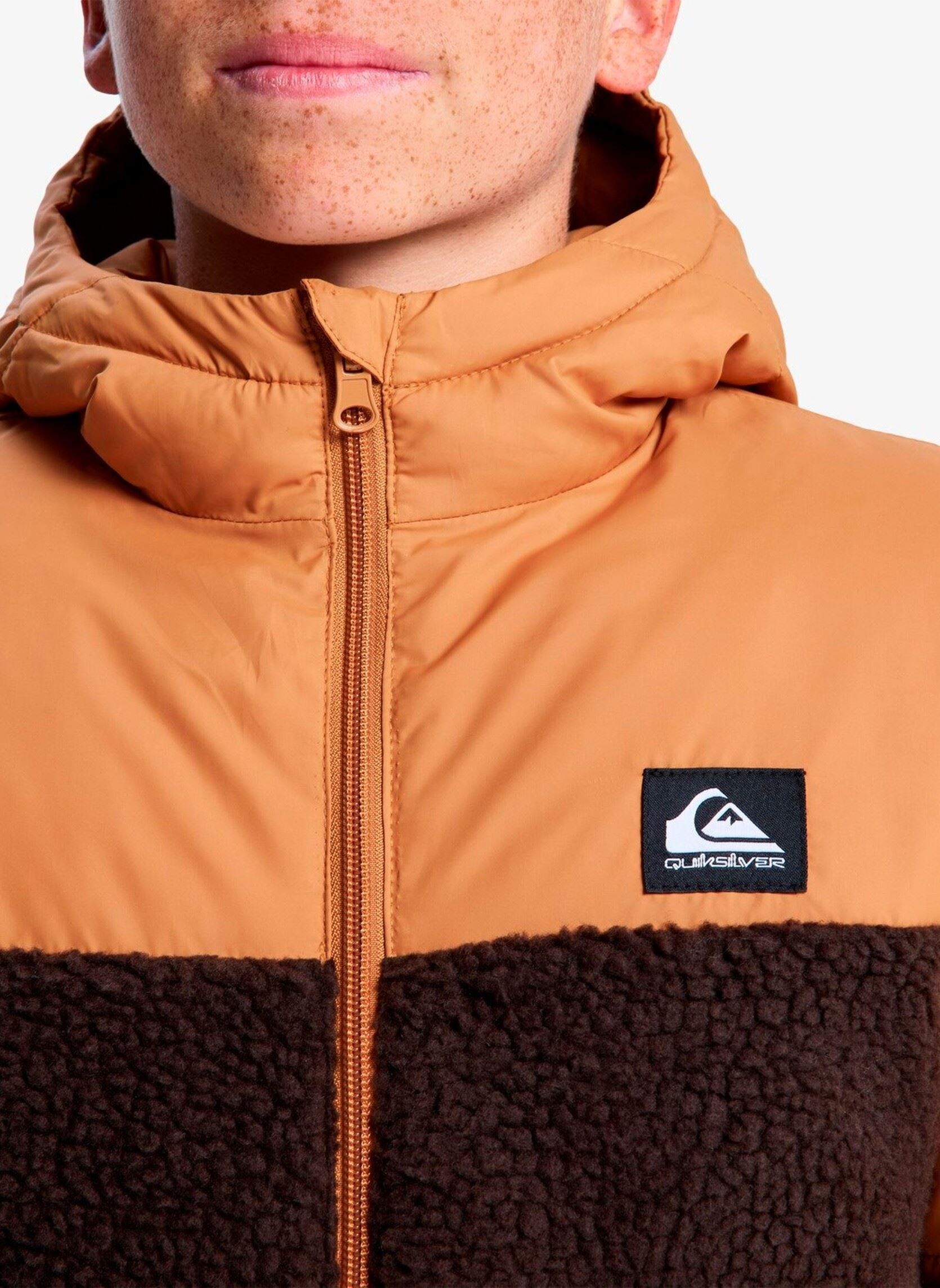 Doudounes Doudoune - Scaly Reversible Youth EQBJK03347-CMD0 garçon orange Quiksilver Doudounes Doudoune - Scaly Reversible Youth EQBJK03347-CMD0 garçon orange Almond