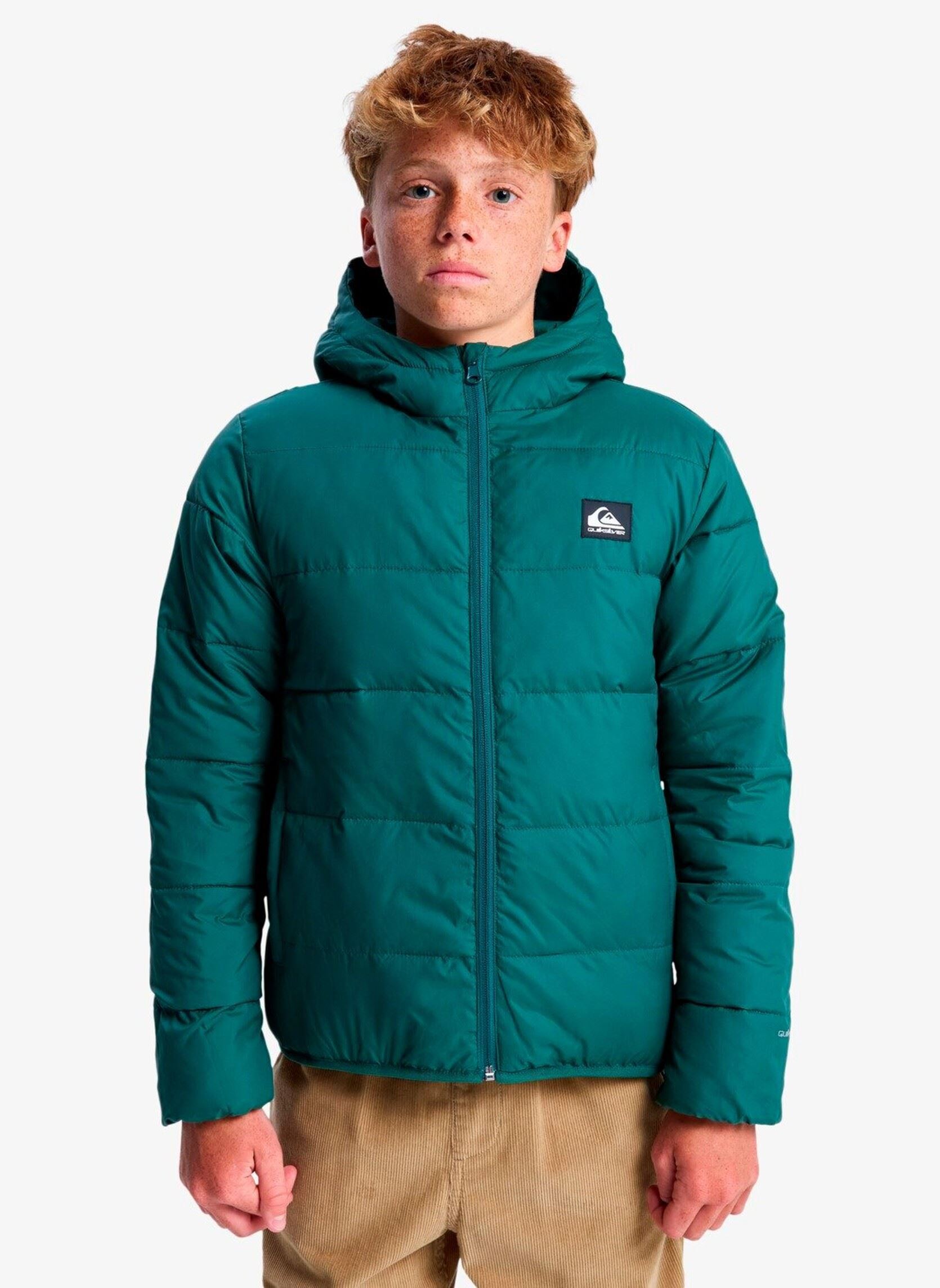 Doudounes Scaly Reversible Youth EQBJK03347-TKR garçon vert Quiksilver Doudounes Scaly Reversible Youth EQBJK03347-TKR garçon vert Trekking Green