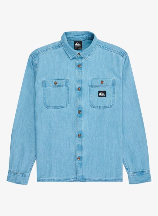 Quiksilver Lange mouw overhemden Bozeman Denim Youth jongens blauw