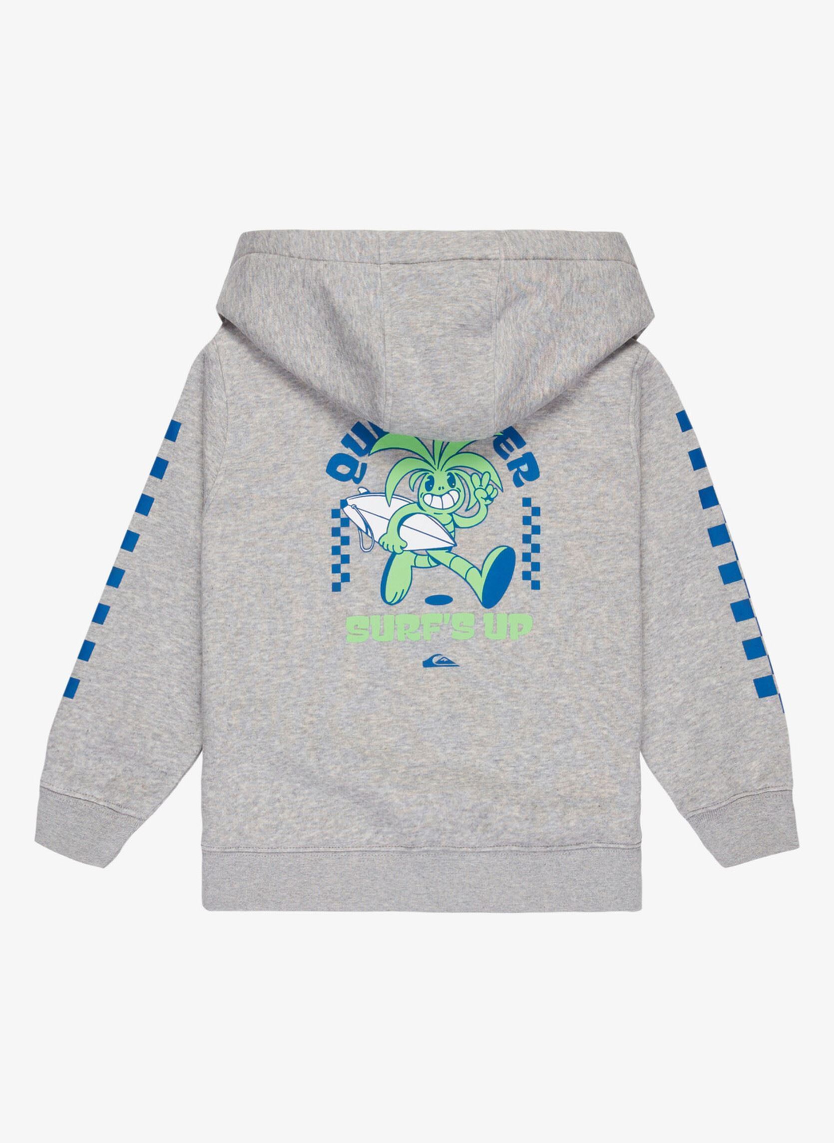 Felpe con zip Graphic Zip Hoodie Boys bambino grigio Quiksilver Felpe con zip Graphic Zip Hoodie Boys bambino grigio Light grey heather