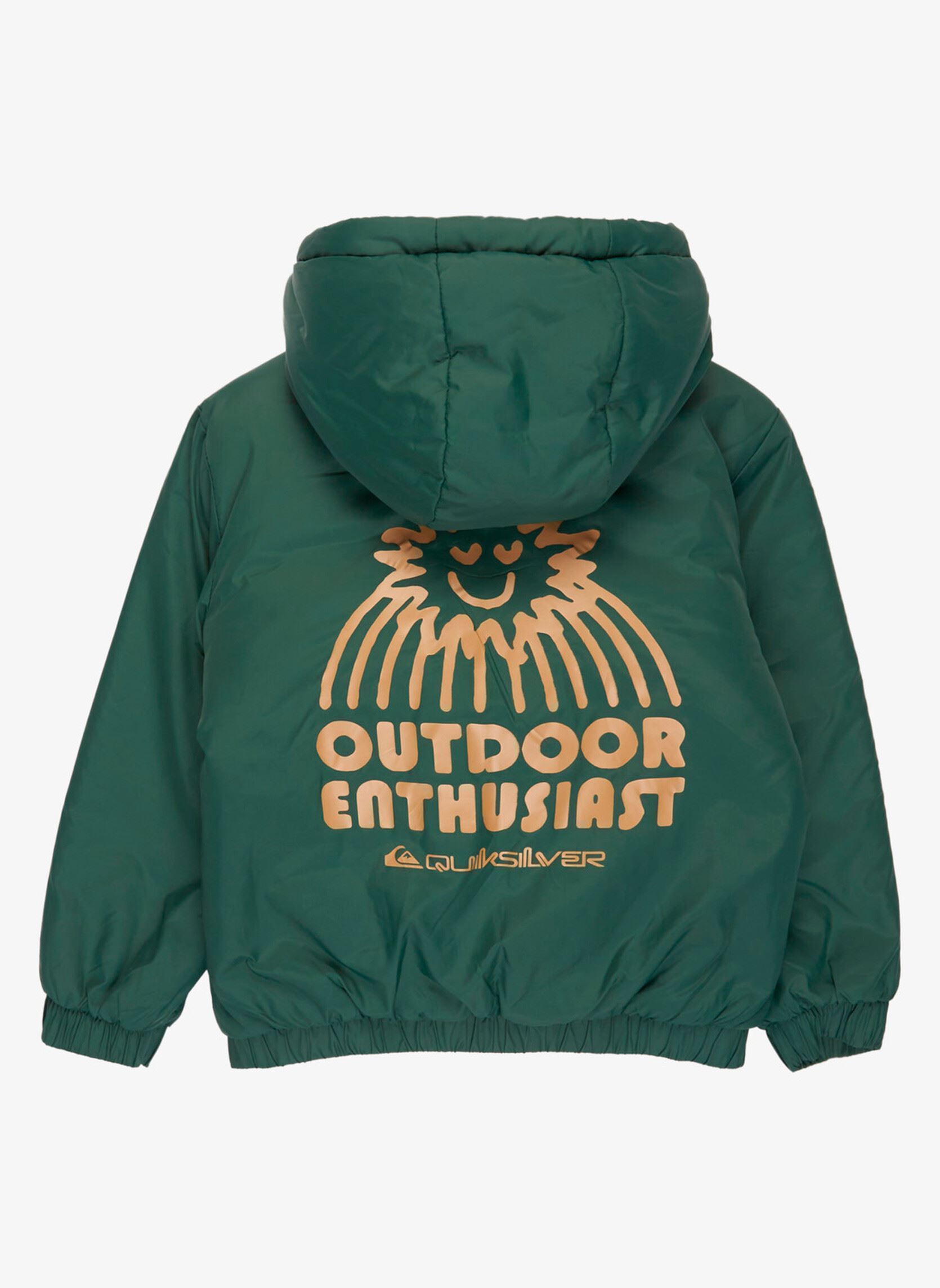 Blousons Reversible All Seas Boy Jacket garçon vert Quiksilver Blousons Reversible All Seas Boy Jacket garçon vert Trekking Green