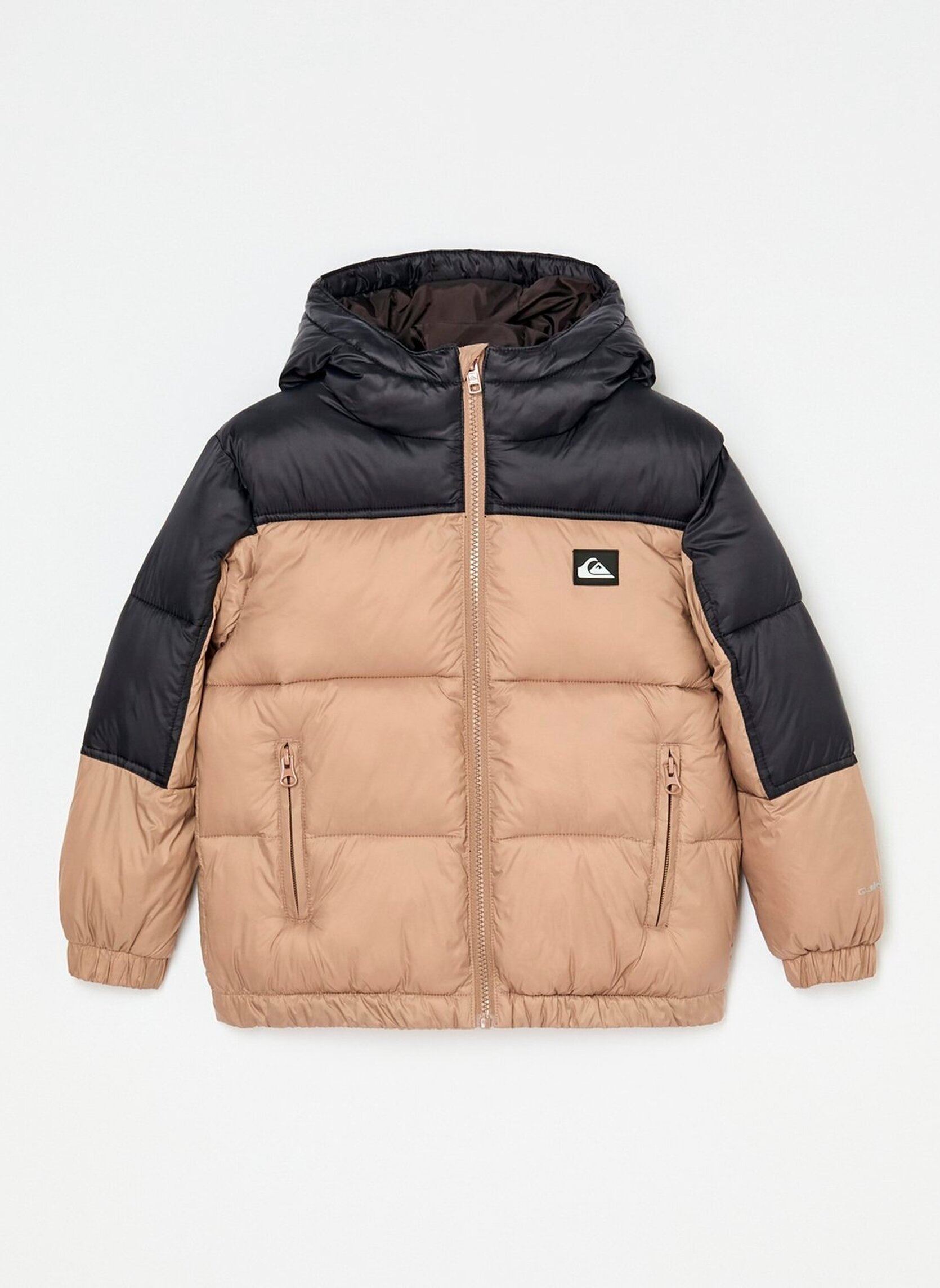 Gewatteerde jassen Cold Days Boy Jacket jongens beige Quiksilver Gewatteerde jassen Cold Days Boy Jacket jongens beige PINE BARK