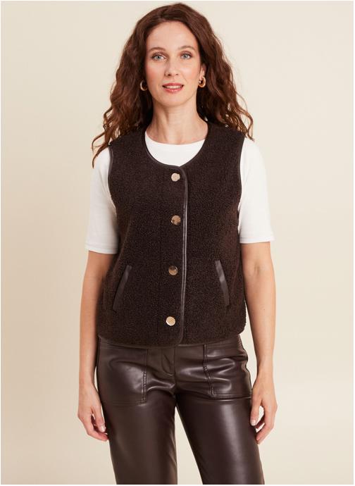 Bréal Gilets TIGICOVER femme marron