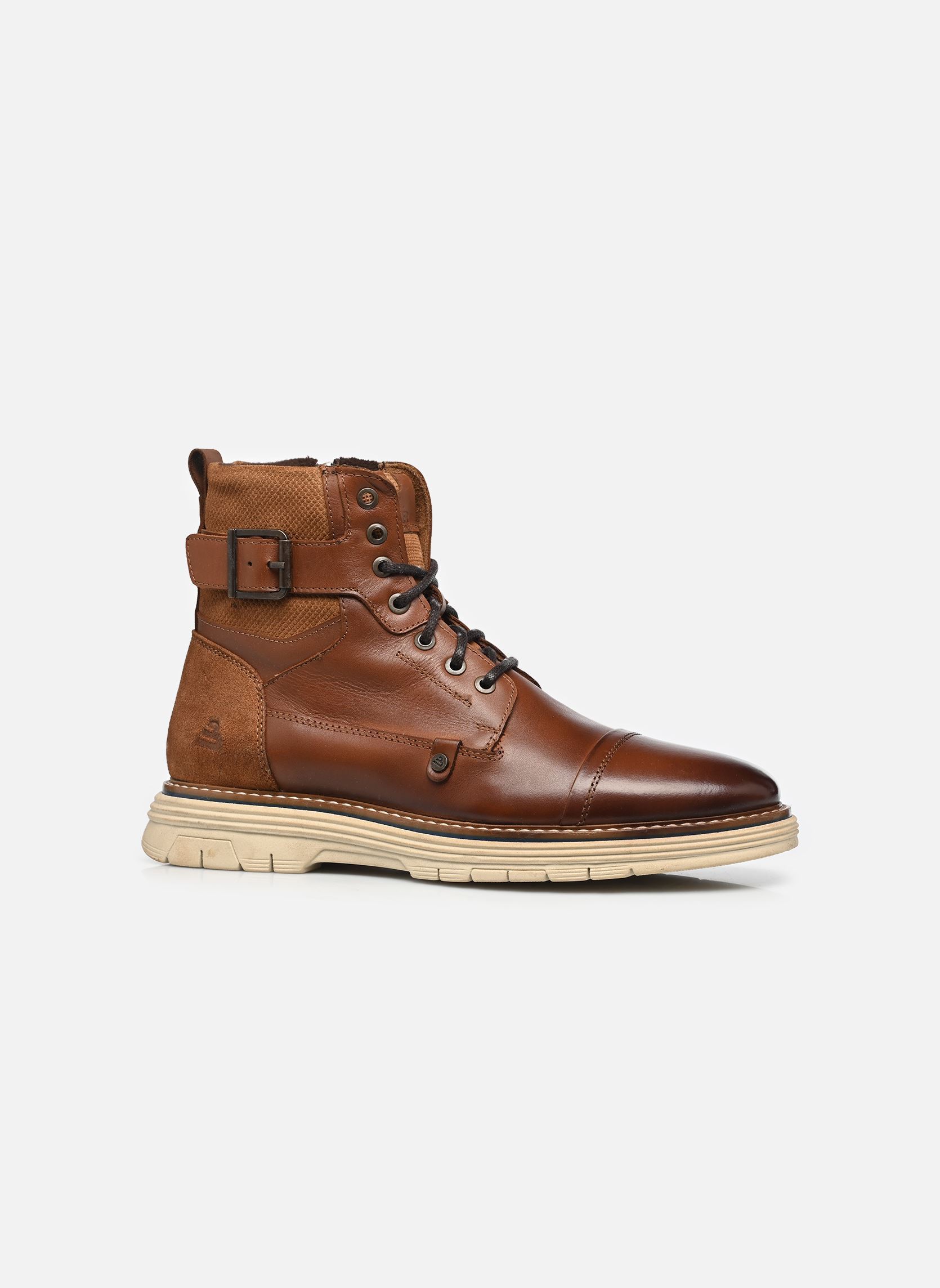 Hoge sneakers Jivai heren bruin Bullboxer Hoge sneakers Jivai heren bruin Cognac