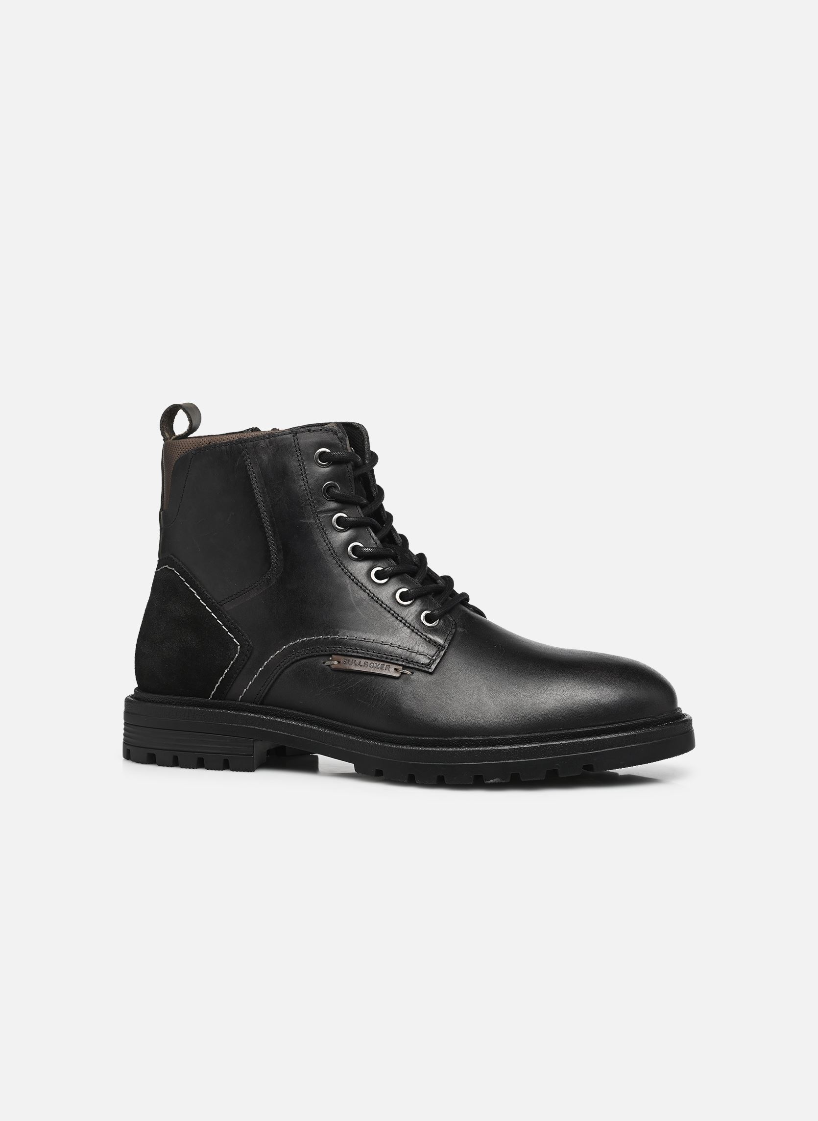 Veterlaarsjes Jite heren grijs Bullboxer Veterlaarsjes Jite heren grijs Black - Grey
