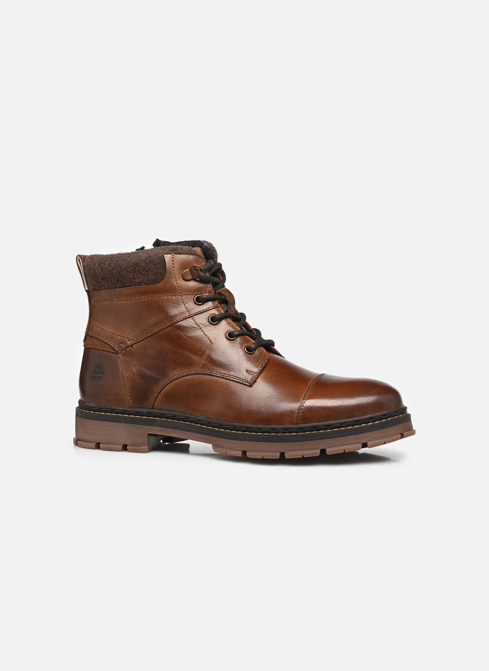 Veterlaarsjes Jizou heren bruin Bullboxer Veterlaarsjes Jizou heren bruin Cognac