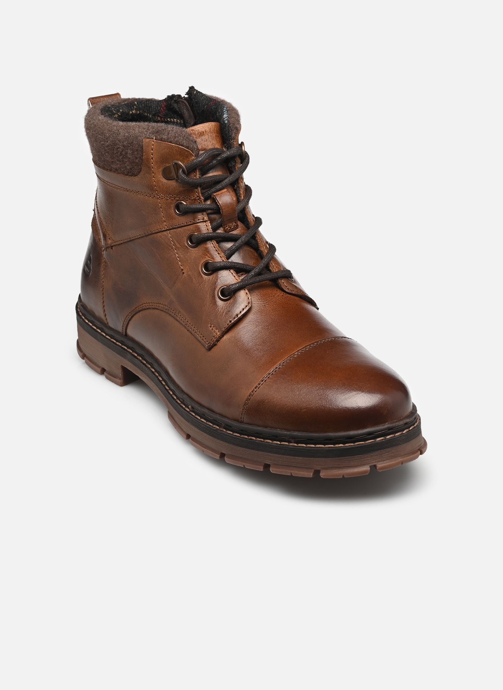 Veterlaarsjes Jizou heren bruin Bullboxer Veterlaarsjes Jizou heren bruin Cognac