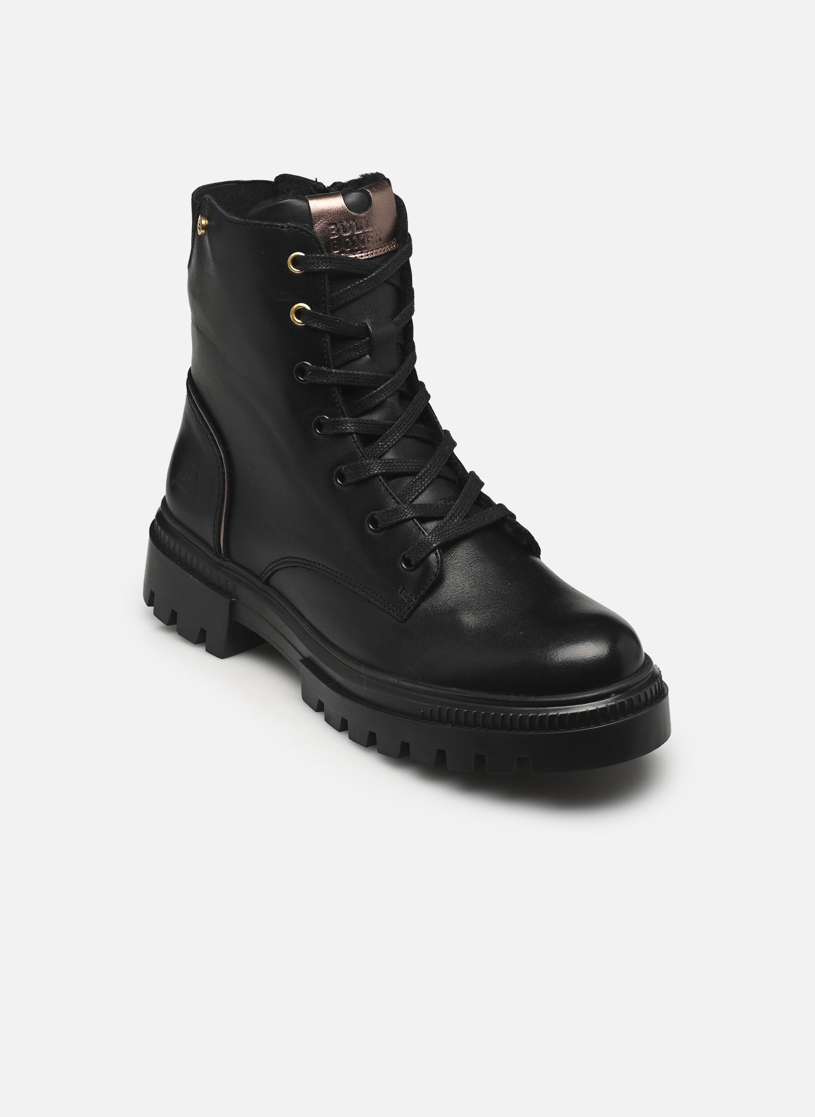 Bottines à lacets Jacinthe femme noir Bullboxer Bottines à lacets Jacinthe femme noir Black - Bronze