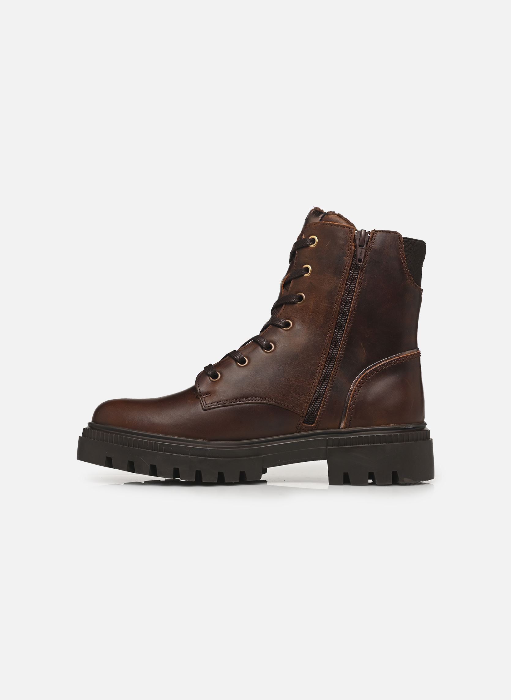 Bottines à lacets Jacinthe femme marron Bullboxer Bottines à lacets Jacinthe femme marron Brown - Bronze