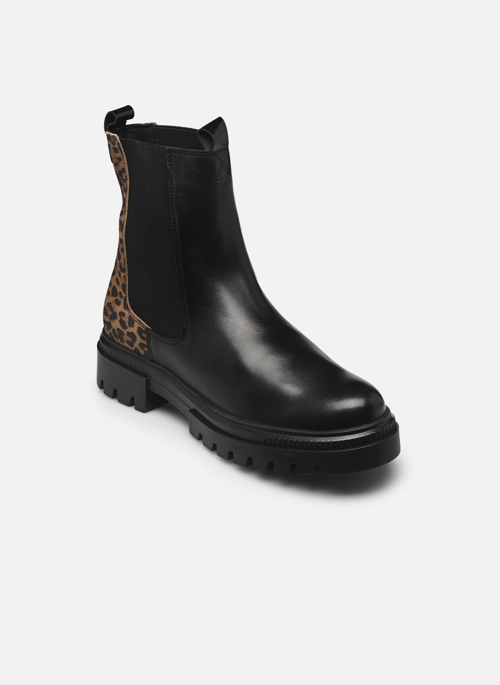 Bottines et boots Jasione L femme noir Bullboxer Bottines et boots Jasione L femme noir Black - Leopard