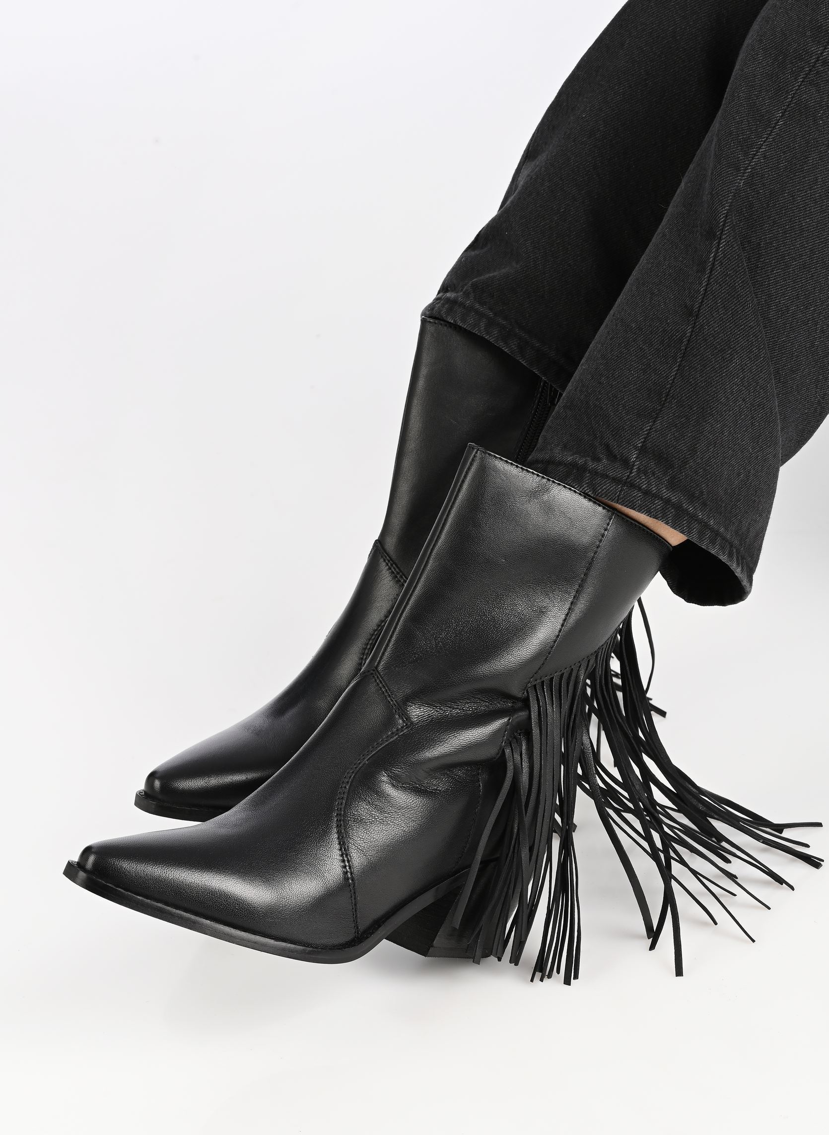 Bottines santiags Jfrange femme noir Bullboxer Bottines santiags Jfrange femme noir BLACK