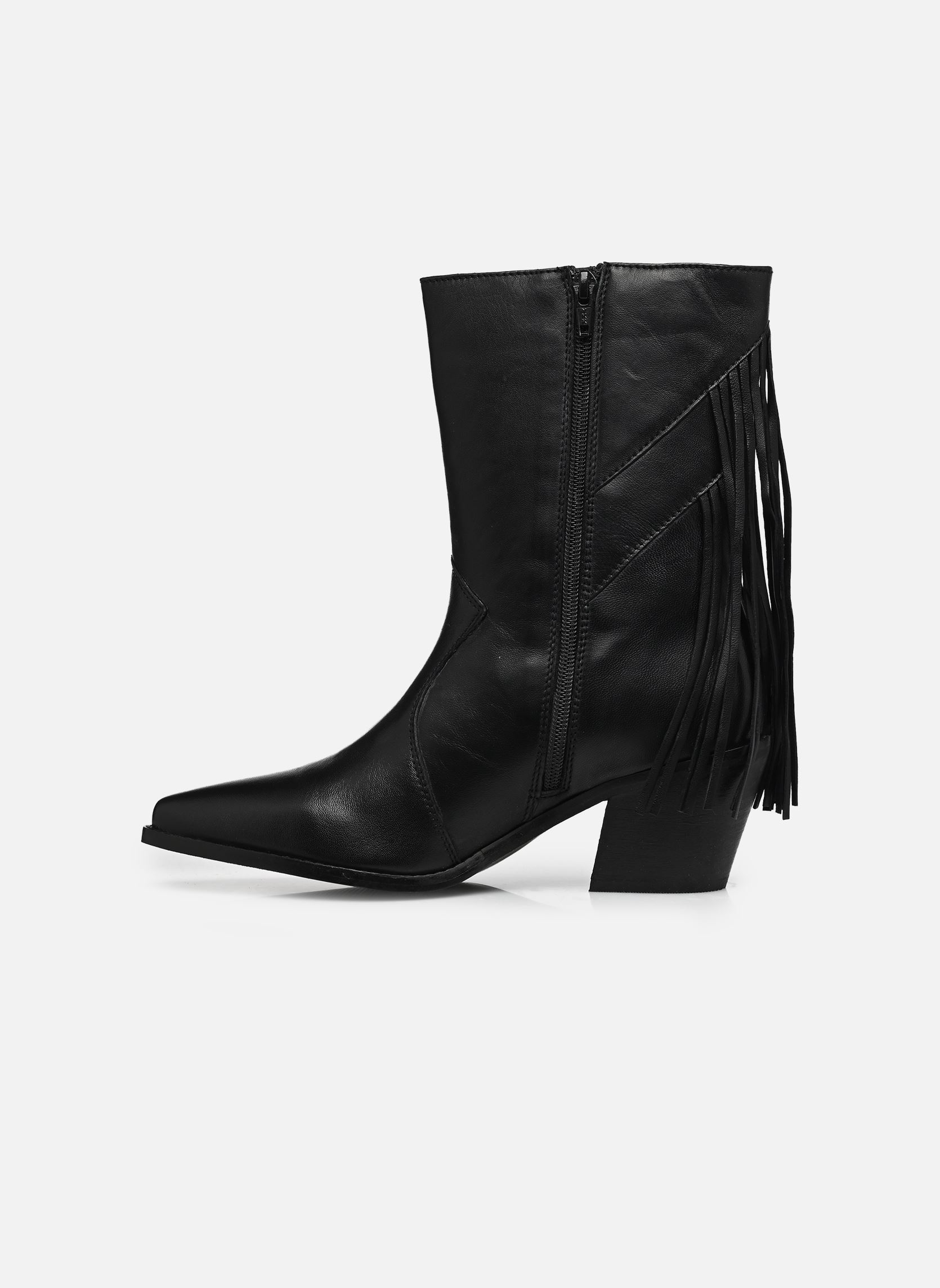 Bottines santiags Jfrange femme noir Bullboxer Bottines santiags Jfrange femme noir BLACK