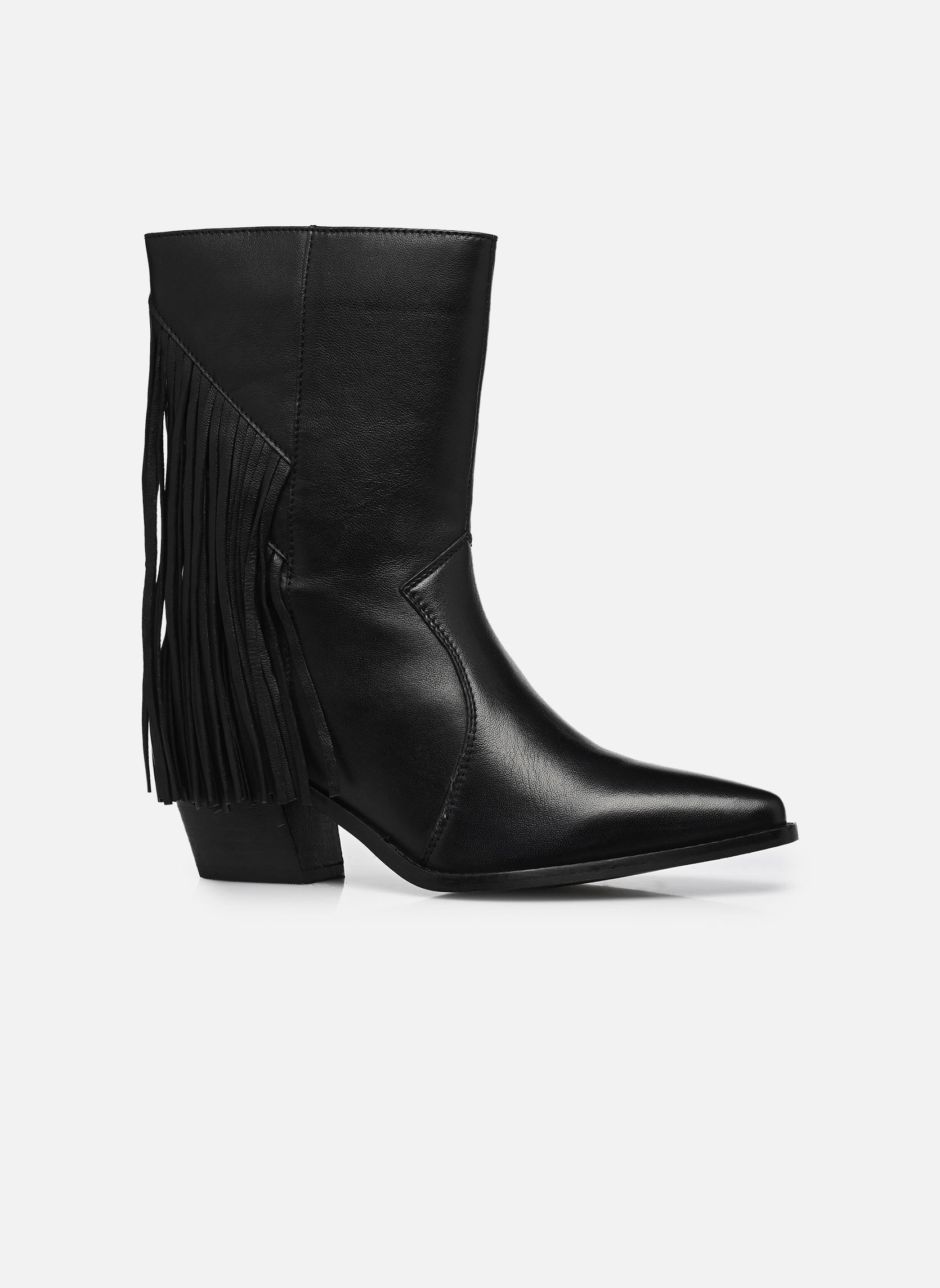 Bottines santiags Jfrange femme noir Bullboxer Bottines santiags Jfrange femme noir BLACK