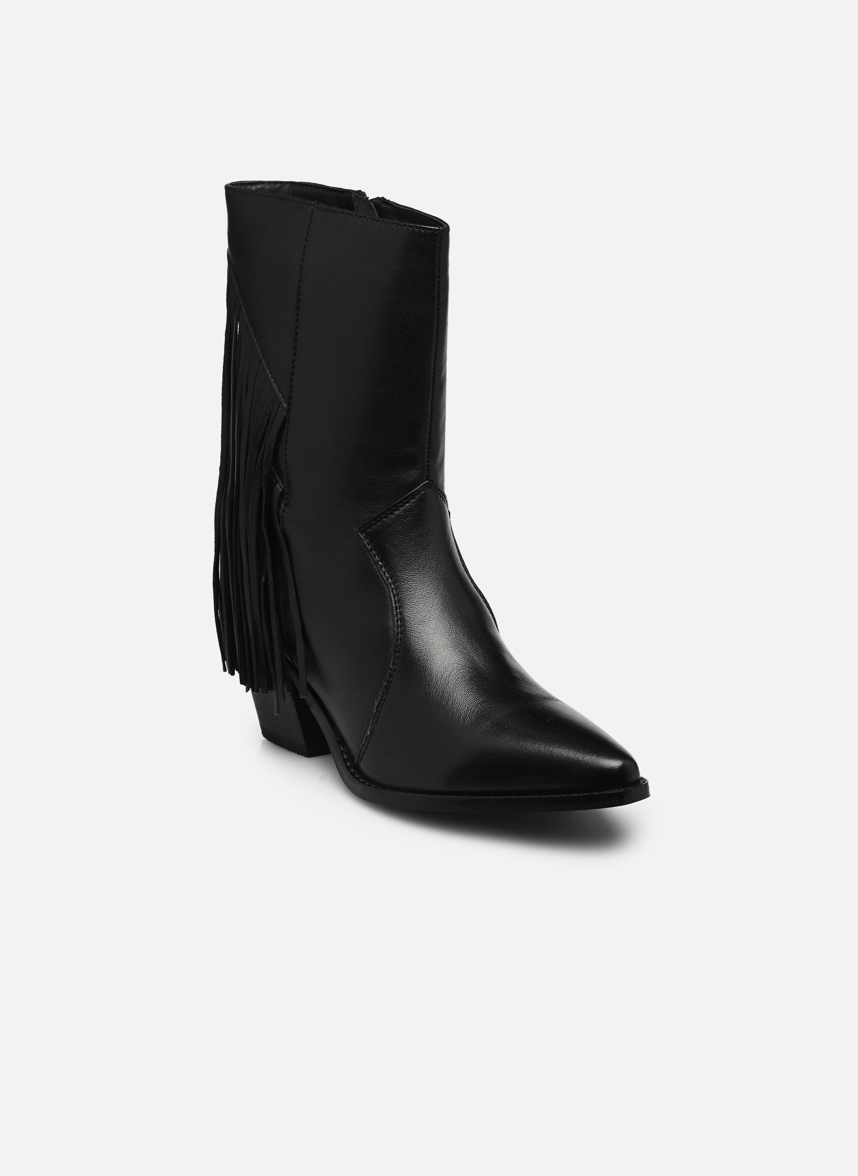 Bottines santiags Jfrange femme noir Bullboxer Bottines santiags Jfrange femme noir BLACK